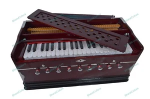 Best 9 Stopper Chudidaar Bellows 42 Buttons 2 Reed Bass Male Harmonium With Bag - Picture 1 of 20