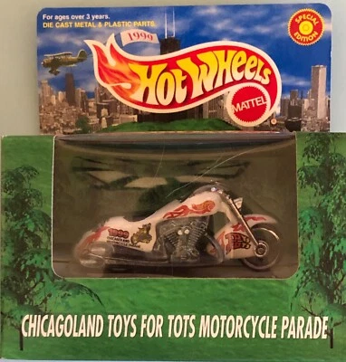 Hot Wheels 1999 Chicagoland Toys for Tots Motorcycle Parade Scorchin' Scooter - Image 1 of 4