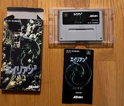 Alien 3 Super Famicom Nintendo Japan Acclaim 1992 Rare - Image 1 of 4