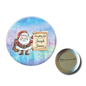 59 mm Pin de Cumpleaños Personalizado Insignia Nochebuena Lista CH B1 - Imagen 1 de 12