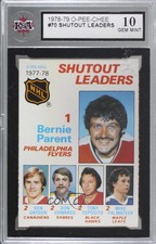 1978-79 O-Pee-Chee Bernie Parent Ken Dryden Don Edwards Tony Esposito KSA 10 HOF