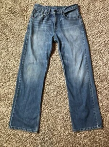 Vintage Levis 527 Mens 30x30 Blue Denim Low Rise Boot All Cotton Y2K Distressed - Picture 1 of 20