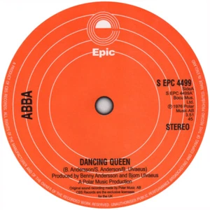Abba. Record Label Vinyl Sticker. Dancing Queen. Waterloo. Mamma Mia - Picture 1 of 12