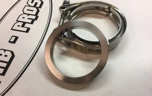 Stainless 3" (3.75" OD) V-Band Flange & Clamp Garrett Borg Warner PTE T3 Turbo - Picture 1 of 2