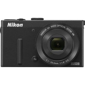 Nikon COOLPIX P340 Digital Camera 12.2MP 5x Optical Zoom Black Date/Time Stamp - Picture 1 of 8