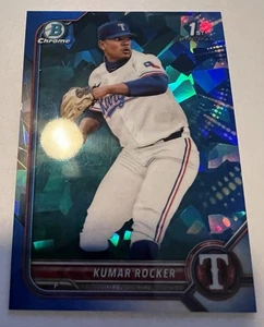 Bowman Draft 2022 cromo Kumar Rocker Sapphire #BDC-164 1st Bowman radiocontrol - Imagen 1 de 2