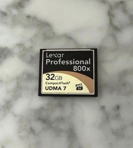 LEXAR Pro 32G UDMA7 800X Compactflash Memory Card - Picture 1 of 2