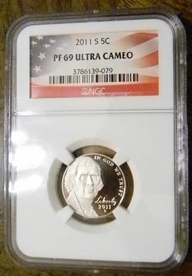 2011 S Jefferson Nickel NGC PF 69 Ultra Cameo - Image 1 of 2