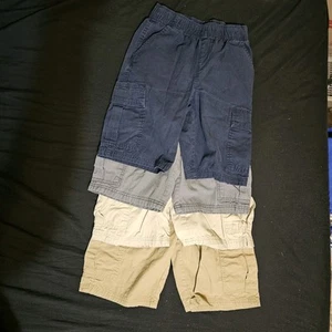 Childrens Place Cargo Shorts Boys size 10 Adjustable waist pull on Lot Of 4 - Picture 1 of 8