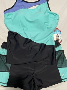 Free Country Swimwear Tankini & Swim Shorts Women’s XL Size 16 NWT $90 - Imagen 1 de 10