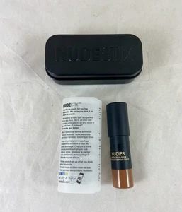 NUDESTIX Nudies Tinted Blur Stick Shade Deep 8 New In Tin Box Built-In-Mirror - Picture 1 of 11