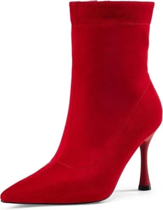 Elisabet Tang Ladies Dress Ankle boots 3.5IN Pointed toe - Mid Heel Stiletto... - Picture 1 of 32
