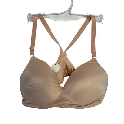 Sutiã b.tempt'd by Wacoal cobertura total camiseta lisa sem costura bronzeada GG - Imagem 1 de 4