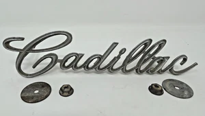 1962 1963 1964 Cadillac front grille script emblem Deville Eldorado Fleetwood - Picture 1 of 11