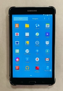 Samsung Galaxy Tab 4 SM-T230 8GB, Wi-Fi Black Tablet – Working – See Details - Picture 1 of 9