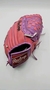 Vintage Rawlings RTB10 10 Inch Pink and Purple Baseball Glove Girls Pink Glove  - Bild 1 von 8