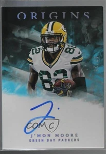2018 Panini Origins Rookie Auto Turquoise/25 J'Mon Moore #RA-JM Auto RC - Imagen 1 de 3