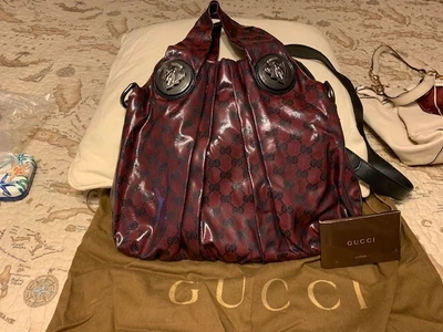 Bandolera Gucci Hysteria Guccissima Recubierta Lona Cuero Monograma Mediana Foto 1 de 4