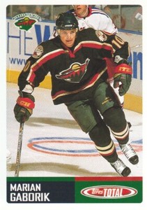 2002-03 Topps Total Hockey Team Checklist #TTC15 Marian Gaborik