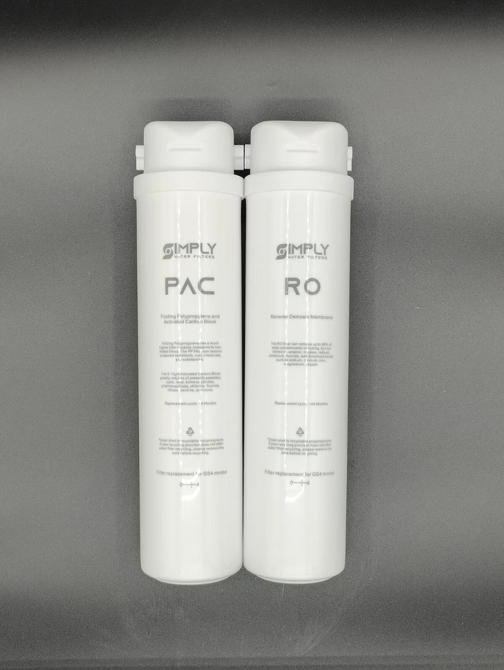 Reverse Osmosis PAC & RO Filter Replacements For Vortopt/GS4 Water Filtration  - Image 1 of 2