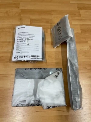 SAMSUNG S27A80 Stand Only, W/ cables Assemble Required - Image 1 of 4