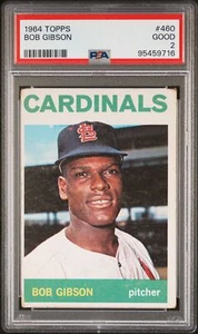 1964 Topps Bob Gibson #460 PSA 2 HOF St. Louis Cardinals - Photo 1/2
