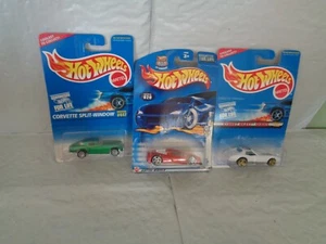 (3) Hot Wheels Cars - 2003 Zotic - Street Beast Stingray - Corvette Split-Window - Picture 1 of 4