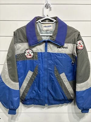 Vtg POLARIS Indy XCR Racing Snowmobile Winter Jacket Coat Mens Medium USA Made - Image 1 of 4