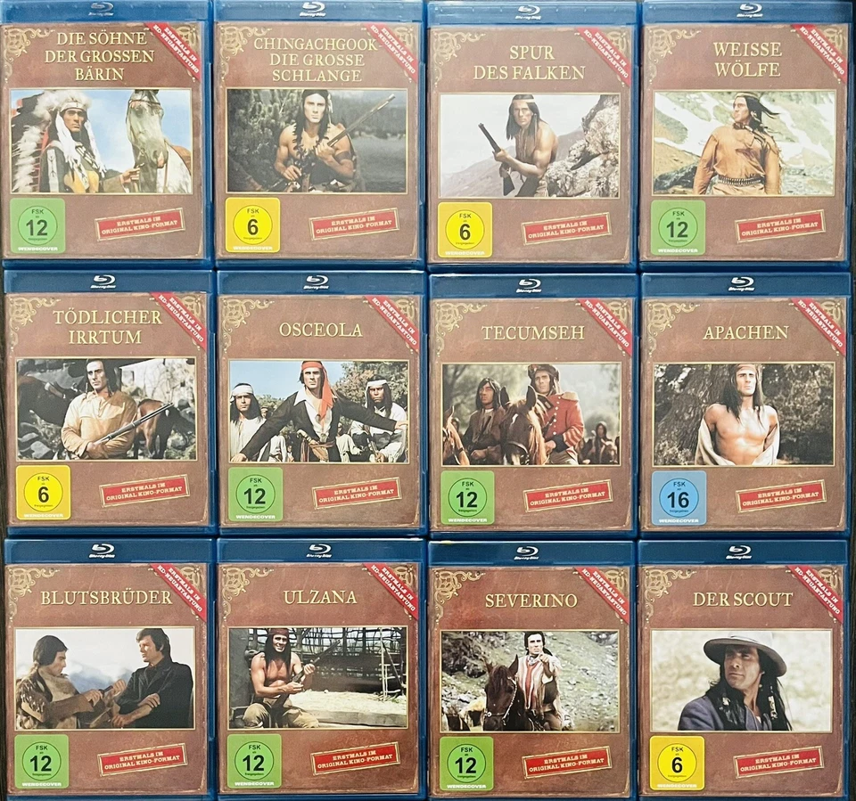 Gojko Mitic - Alle DEFA-Indianerfilme - Gesamtedition auf 12 Blu-rays HD - Bild 1 von 1