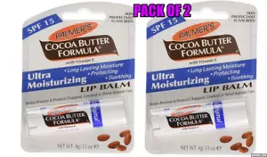 Palmers Cocoa Butter Ultra Moisturizing Lip Balm with SPF15 Stick,4g - pack of 2 - Picture 1 of 3