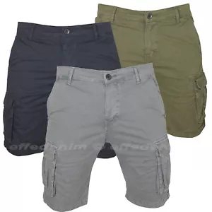 Bermuda Men's Cargo Shorts with Side Pockets Shorts Multi Pocket - Picture 1 of 22