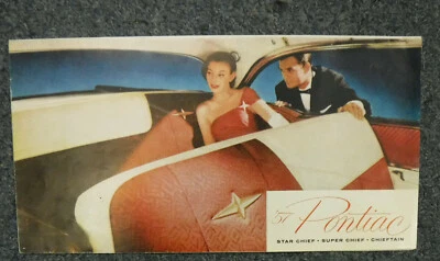 Folleto de ventas Pontiac 1957 vintage ~ Star Chief ~ Super Chief ~ Chieftain EXC Foto 1 de 3
