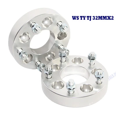 Adaptador de roda 2 peças 32 mm para 87-06 Wrangler/02-13 Liberty 5LUG 5X4.5 5x5" 1.25" - Imagem 1 de 4