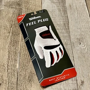 Wilson Feel Plus Golf Glove, Men's Left Hand size XL Soft Synthetic Leather New - Picture 1 of 3