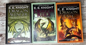 Lot of 3 Books of The Age of Fire Series - Books 2, 5, & 6 by E.E. Knight PB - Imagen 1 de 8