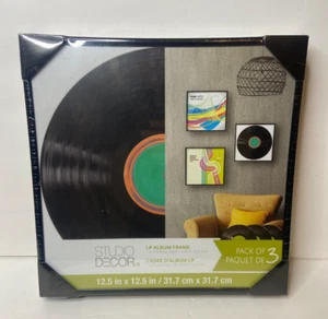 Studio Dekor 12,5 x 12,5 LP Album Kunst Rahmen 3er Pack - Bild 1 von 2