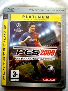 PES 2009 Game PlayStation 3 Konami Champions League Blu Ray Disc 2 Platinum - Picture 1 of 5