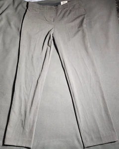 Pantalones Alfani Mujer Talla 6S Gris Pierna Recta Botón Cremallera Informales Bolsillos Nuevos con Etiquetas - Imagen 1 de 20