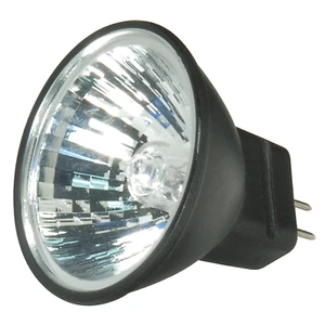 Satco S4173 Lensed 20W MR11 FTD Black 12V Bi-Pin 2-Pin GZ4 30° Degree Reflector - Picture 1 of 3