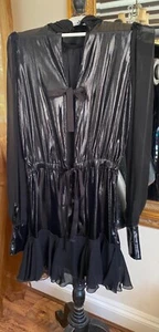 Dolce & Gabbana Silk Black long Sleeve Dress /Size Italian 42 - Picture 1 of 12