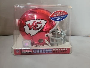KANSAS CITY CHIEFS Ridell Chrome Limited Edition Mini helmet 169/2000 VERY RARE! - Picture 1 of 6