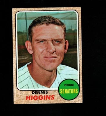 1968 Topps # 509 Dennis Higgins  Ex-Mt - Image 1 of 2