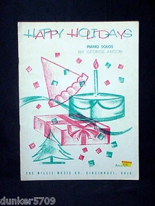 FELICES FIESTAS 1962 SOLOS DE PIANO DE GEORGE ANSON PARA TODAS LAS VACACIONES SC - Imagen 1 de 4