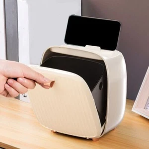Small Desktop Trash Can Plastic Garbage Bin Creative Paper Basket Living Room - Picture 1 of 12
