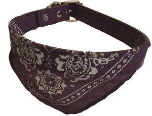 DOG BANDANA ADJUSTABLE COLLAR Pet Puppy 42cm Purple - Picture 1 of 1