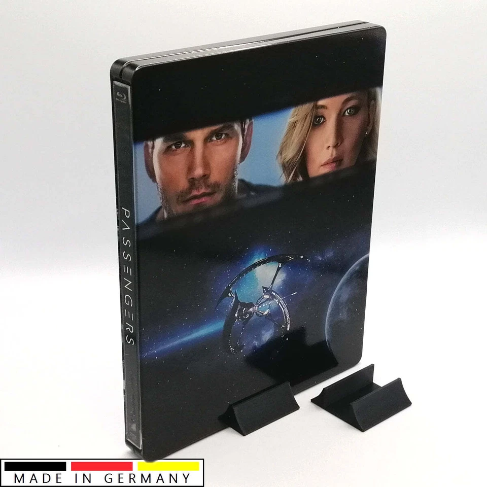 2x DVD BlueRay Steelbook Aufsteller Ständer Stand Halter Display Schwarz - Bild 1 von 4