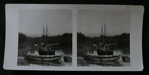 Photo-stéréo Le Jourdain De petits Vaisseaux Collection Wereld-Tourist 1900 - Imagen 1 de 4