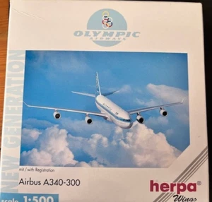 Herpa 1:500 Olympic Airways - Airbus A340-300 SX-DFC MIB - Picture 1 of 6