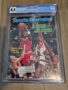 Michael Jordan 1st NBA Sports Illustrated Dec 10, 1984 CGC 8.5 A Star is Born - Bild 1 von 6