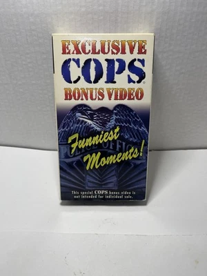 Exclusive COPS Bonus Video: Funniest Moments! VHS 1996 Foto 1 de 4